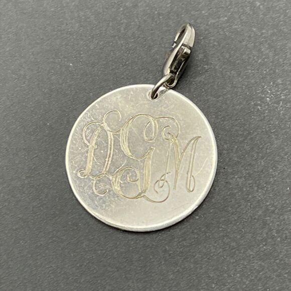 Atasay Kuyumculuk AK 925 Turkey Sterling Silver Round Bracelet Charm or Pendant - Picture 1 of 5